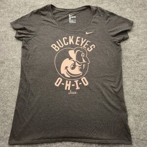 ​🔥 Nike The Nike Tee Ohio State Buckeyes Script Brutus T-Shirt XL Gray